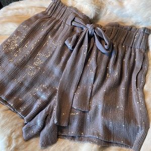 Diane Von Furstenberg Silk Sequin Short